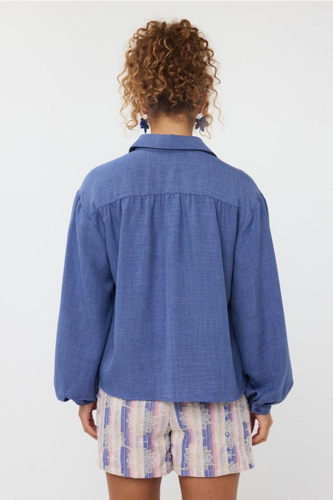 BLOUSE FENNA HSS2525 169 DENIM BLUE